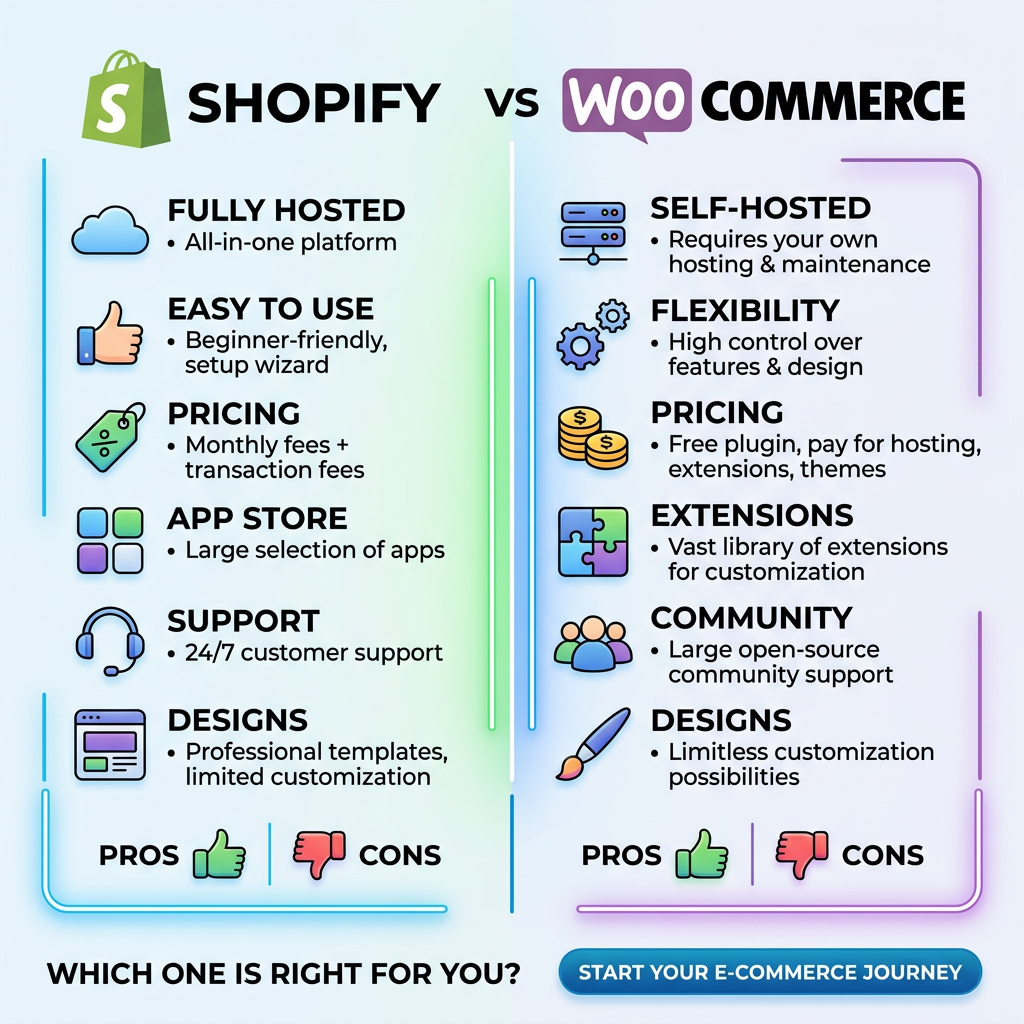 WooCommerce vs Shopify 2026